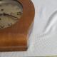 Horloge à pendule en bois vintage mid-century3